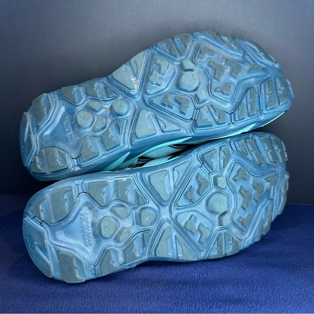 Hoka One One Teal and Orange Women's Hiking Sandals - Picture 6 of 7